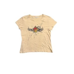 no boundaries y2k grunge angel baby tee